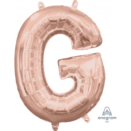 L16 16" (ROSE GOLD Letter G